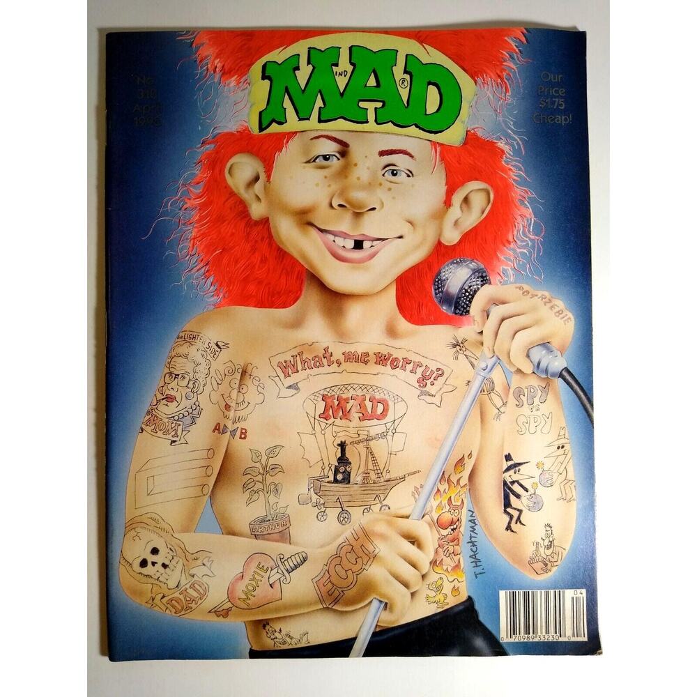 MAD Magazine April 1992 Gun N Roses Axl Rose 50/50 TV Show Love Connection 310